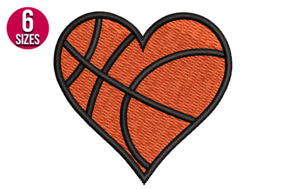 A Basketball Heart: The Perfect Design for Sports-Focused Craft Fairs