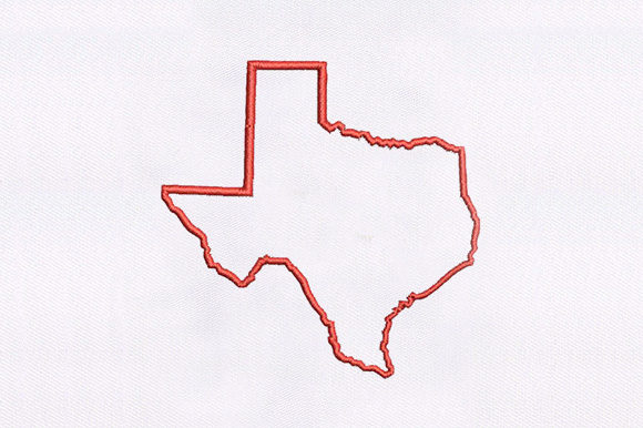 A Bold Red Border Map Embroidery Design for Craft Fair Success