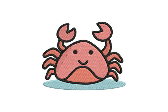 A Designer's Review of the Cute Crab Cartoon Embroidery File