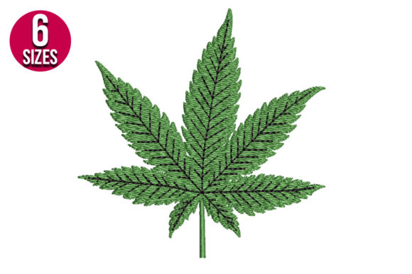 A Designer's Review of the Marijuana Leaf Embroidery File