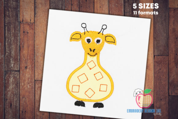 A Giraffe Applique Design for Everyday Projects