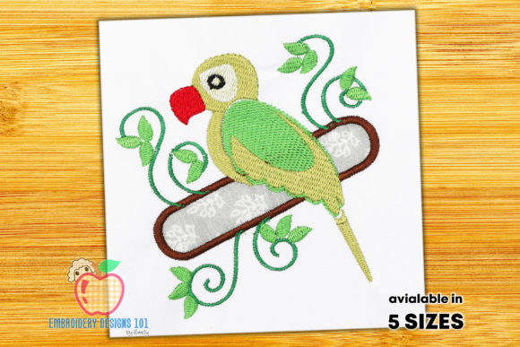 A Parrot Sitting on the Branch Embroidery Design Review