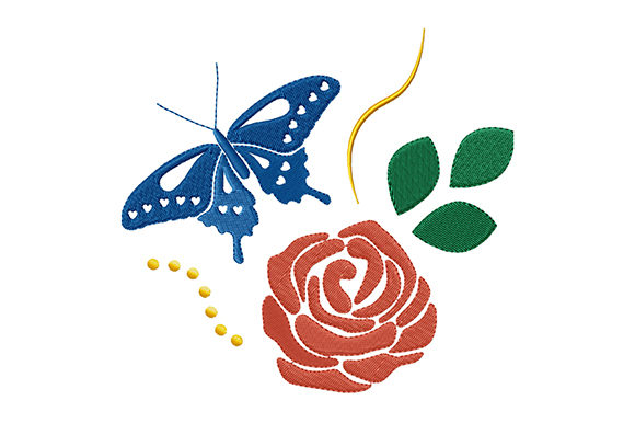 A Professional Review of the Red Rose and Blue Butterfly Design