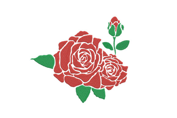 A Real Designer's Take on Creative Fabrica's Red Rose Flower Embroidery