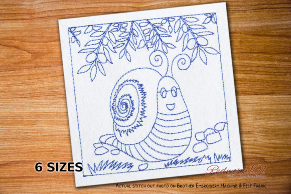 A Seasonal Review of the Snail on a Grass Embroidery Design