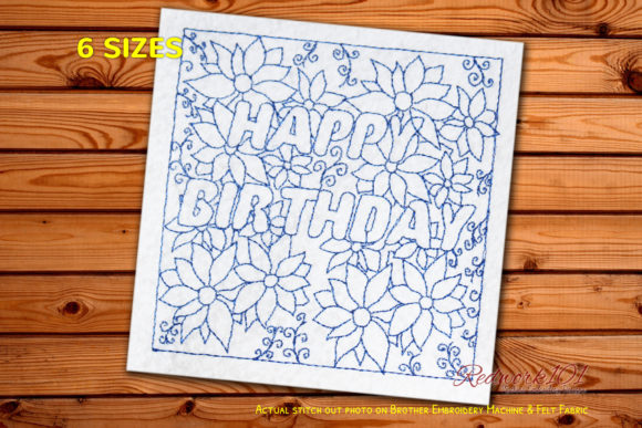 A Sweet Birthday Embroidery Pattern for Cherished Gifts