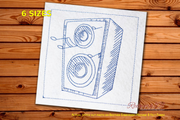 A Sweet Music Speaker Embroidery for Personalized Gifts