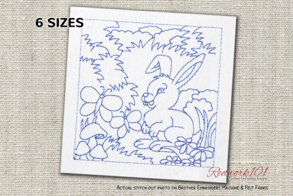 A Sweet Redwork Rabbit Design for Meaningful Gifts