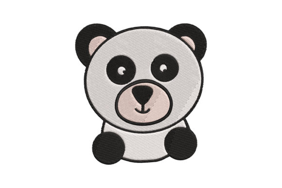 Cute Baby Animal Panda Cartoon Embroidery Design Review