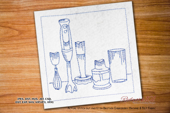Hand Blender Embroidery for Apparel Projects