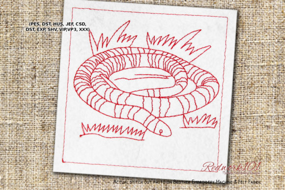 Kingsnake Redwork: A Practical Embroidery Design Review