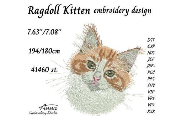 Ragdoll Kitten Embroidery Design Review