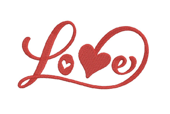 Red Calligraphy Word Love: A Designer's Perspective for Boutique Apparel
