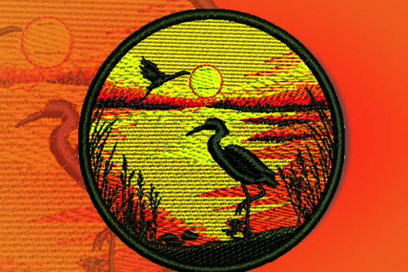 The Ibis Patch: An Artistic Bird Embroidery for Meaningful Gifts