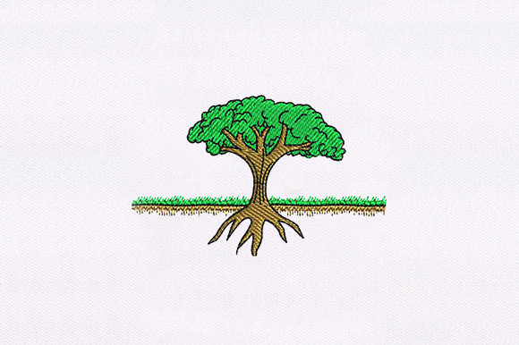 Tree with Root: A Natural Emblem for Handmade Brands